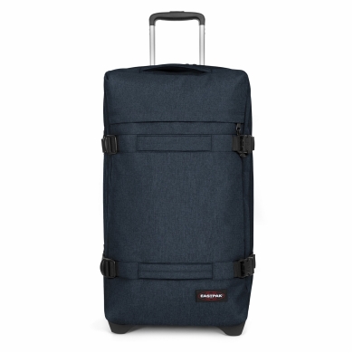 Eastpak Travel Holdall Transit'r L (121 Litres) with Wheels Triple Denim Blue